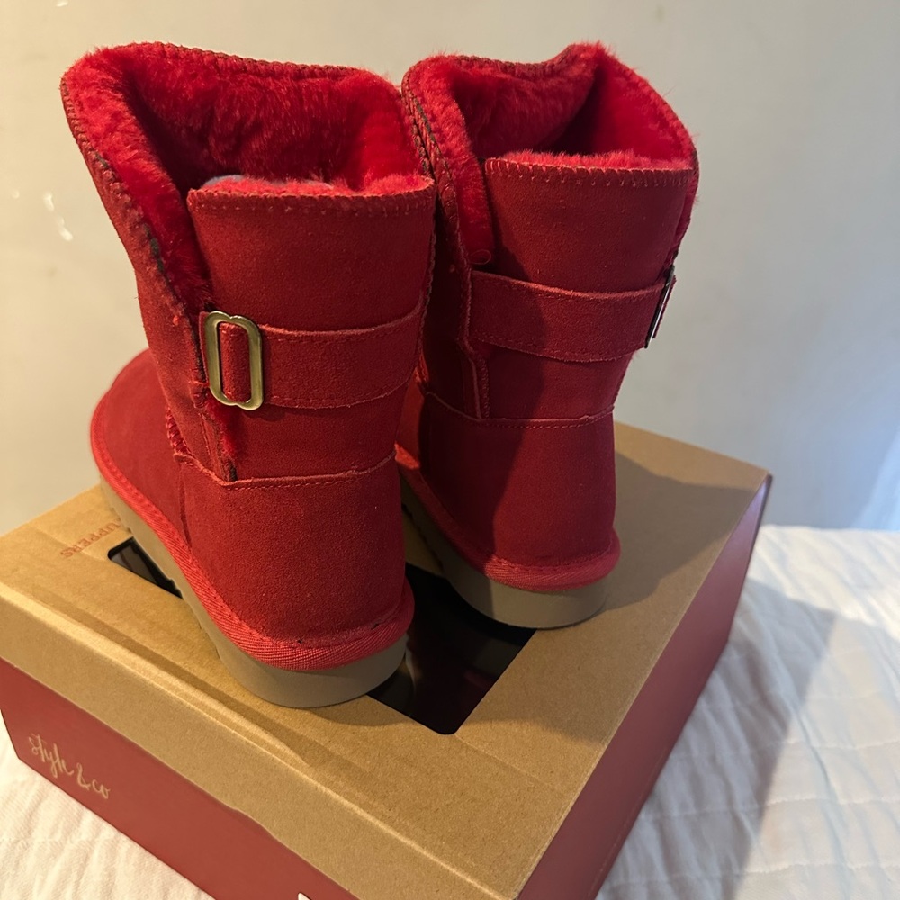 Kids Red Boots